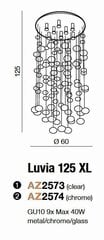Azzardo подвесной светильник Luvia 125 XL цена и информация | Люстры | kaup24.ee
