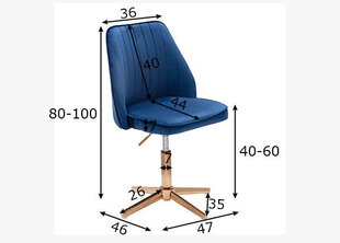 Офисный стул Sky, синий цена и информация | Офисные кресла | kaup24.ee