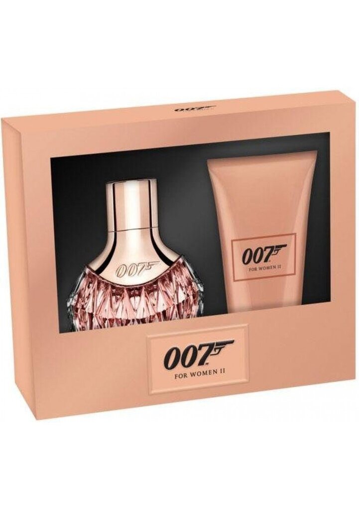 Komplekt James Bond 007 for Women II naistele: EDP 30 ml + ihupiim 50 ml hind ja info | Naiste parfüümid | kaup24.ee