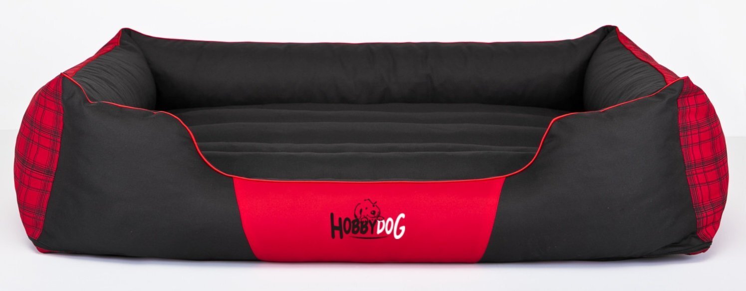 Lemmiklooma pesa Hobbydog Prestige XL, punane ruutudega цена и информация | Pesad, padjad | kaup24.ee