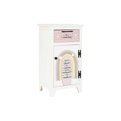 Ночной столик DKD Home Decor Детский Серый Розовый Белый Жёлтый (40 x 29 x 73,5 cm) цена и информация | Прикроватные тумбочки | kaup24.ee