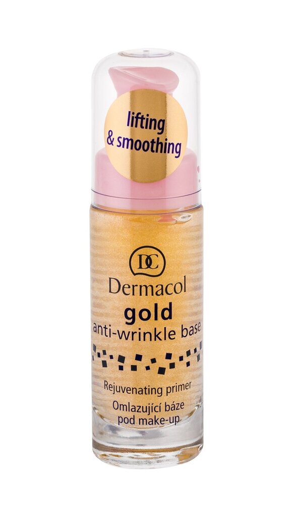 Meigialuskreem Dermacol Gold Anti-Wrinkle 20 ml цена и информация | Jumestuskreemid, puudrid | kaup24.ee