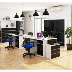Письменный стол NORE A5, белый/темно-серый цена и информация | Компьютерные, письменные столы | kaup24.ee