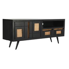 Шкафчик под ТВ DKD Home Decor, 145,5 x 40,5 x 60 см, черный цена и информация | Тумбы под телевизор | kaup24.ee