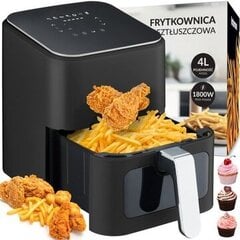 Аэрофритюрница Heckermann FRYER FRYER GOLD 4л 1800Вт 1800Вт 4 л цена и информация | Фритюрницы | kaup24.ee