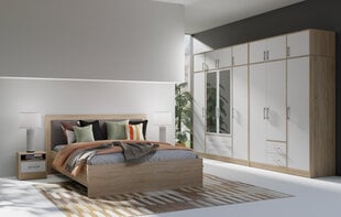 Кровать SMART, цвет дуба/белый цена и информация | Кровати | kaup24.ee
