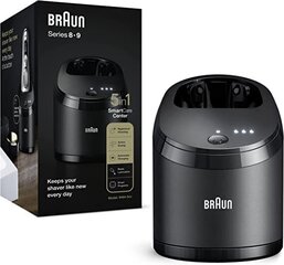 Центр очистки Braun Shaver 5-в-1 SmartCare для электробритв серий 8 и 9, гигиенической эпиляции и автоматической зарядки, черный цена и информация | Дополнения к косметической продукции | kaup24.ee