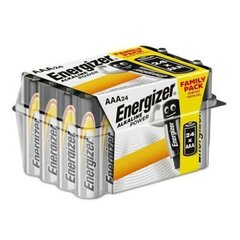 Батарейки Energizer LR03-24AA Alkaline power AAA (LR03) блистерная упаковка, 24 шт цена и информация | Батарейки | kaup24.ee