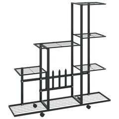 lillealus ratastel, 94.5 x 25 x 92.5 cm, must, metall цена и информация | Садовые инструменты | kaup24.ee