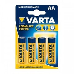 Varta Longlife AA patareid, 4 tk hind ja info | Patareid | kaup24.ee