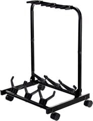 Rocktile Triple Guitar Stand (гитарный штатив, стенд, штатив, акустическая гитара, акустическая бас, электрогитара и бас) черный цена и информация | Гитары | kaup24.ee