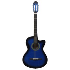 vidaXL Western akustiline kitarr ekvalaiseriga 6 keelega, sinine цена и информация | Гитары | kaup24.ee