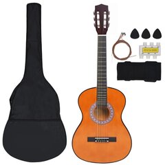 vidaXL 8-osaline kitarrikomplekt lastele ja algajatele 3/4 36" цена и информация | Гитары | kaup24.ee
