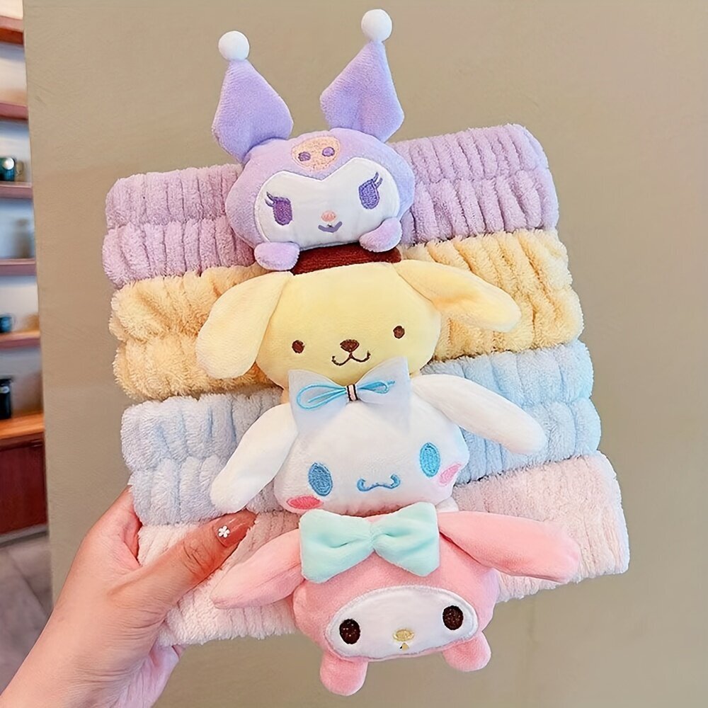 'Cartoon Cute Plush Hair Bow Sport Peapael Kawaii Kuromi Cinnamoroll My Melody Pesu Näo Kanna Näomask Vanni Snoods Y2k Magusad Juuste Aksessuaarid Igapäevaseks riietamiseks' цена и информация | Juuste aksessuaarid | kaup24.ee