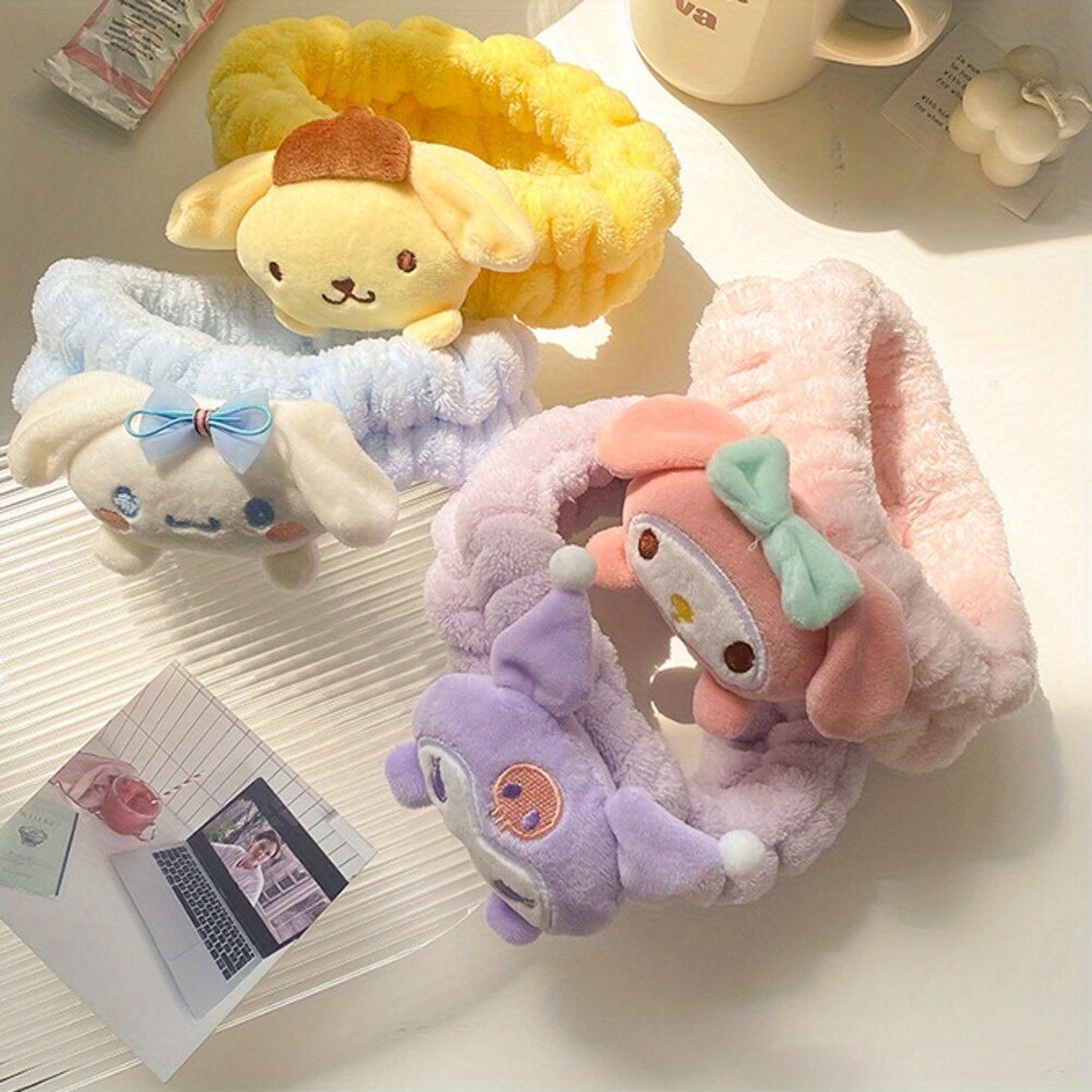 'Cartoon Cute Plush Hair Bow Sport Peapael Kawaii Kuromi Cinnamoroll My Melody Pesu Näo Kanna Näomask Vanni Snoods Y2k Magusad Juuste Aksessuaarid Igapäevaseks riietamiseks' hind ja info | Juuste aksessuaarid | kaup24.ee