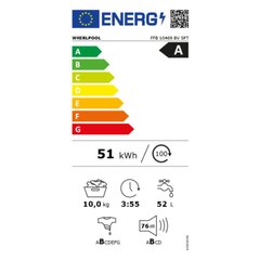 Стиральная машина Whirlpool Corporation FFB10469BVSPT 10 kg 1400 rpm цена и информация | Стиральные машины | kaup24.ee