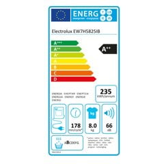 Конденсаторная сушилка Electrolux EW7H5825IB 8 kg цена и информация | Сушильные машины | kaup24.ee