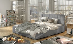 Кровать Grand MD, 140x200 см, серая цена и информация | Кровати | kaup24.ee