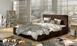 Кровать Grand MD, 200x200 см, коричневая цена и информация | Кровати | kaup24.ee