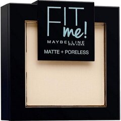Maybelline Fit Me Matte Poreless Pressed Powder пудра 9 g, 110 Porcelain цена и информация | Пудры, базы под макияж | kaup24.ee