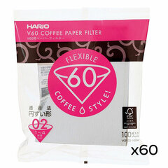 Hario V60-02 paberfiltrid (60 tk) hind ja info | Kohvimasinate lisatarvikud | kaup24.ee