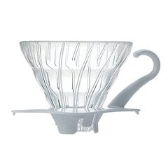 Valge Hario V60 Elegant klaasist tilgutusega kohvimasin 01 hind ja info | Kohvimasinate lisatarvikud | kaup24.ee