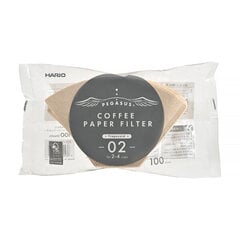 Hario Pegasus Brown Paper Filters - 100 Pack hind ja info | Kohvimasinate lisatarvikud | kaup24.ee