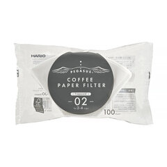 Hario - Pegasus 02 White Coffee Filters - 100 Count hind ja info | Kohvimasinate lisatarvikud | kaup24.ee