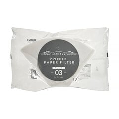 Hario Pegasus 03 White Paper Filters - 100 Pack hind ja info | Kohvimasinate lisatarvikud | kaup24.ee