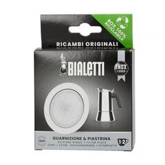 Кофеварка Bialetti - 1-2tz сталь Уплотнение и ситечко цена и информация | Аксессуары для кофейных аппаратов | kaup24.ee