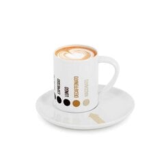 Набор чашек для эспрессо Balvi Barista из керамики, 4 шт. цена и информация | Кофемашины | kaup24.ee