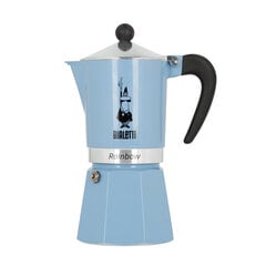 Bialetti Primavera Rainbow helesinine 6-tassiline espressokeetja hind ja info | Kohvimasinate lisatarvikud | kaup24.ee