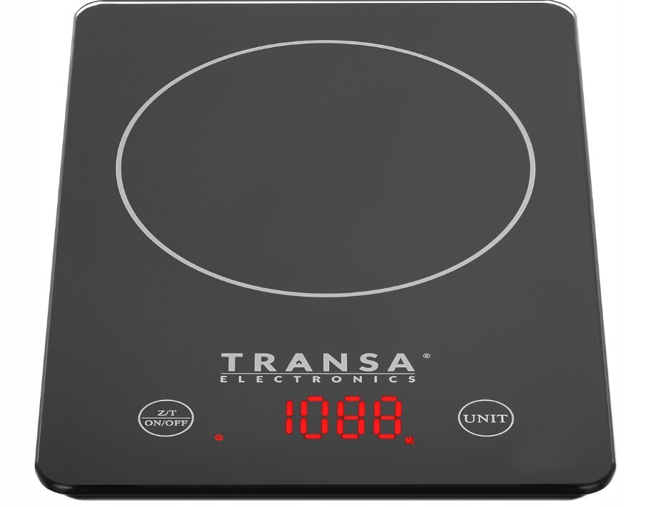 Köögikaal "Transa Electronics" TE-01 must värv 5 kg hind ja info | Köögikaalud | kaup24.ee