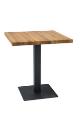 Столик Signal Meble Puro, 60 см, дуб/черного цвета цена и информация | Кухонные и обеденные столы | kaup24.ee