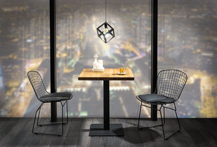 Столик Signal Meble Puro, 60 см, дуб/черного цвета цена и информация | Кухонные и обеденные столы | kaup24.ee