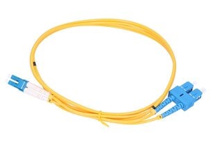 Extralink SC/UPC-LC/UPC | Patchcord | Üherežiimiline, Duplex, G657A1, 3mm, 1m hind ja info | Kaablid ja juhtmed | kaup24.ee