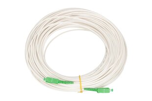 Extralink SC/APC-SC/APC | Patchcord | LSOH, ühe režiimiga, Simplex, G.657A2, 3mm, 10m, valge hind ja info | Kaablid ja juhtmed | kaup24.ee