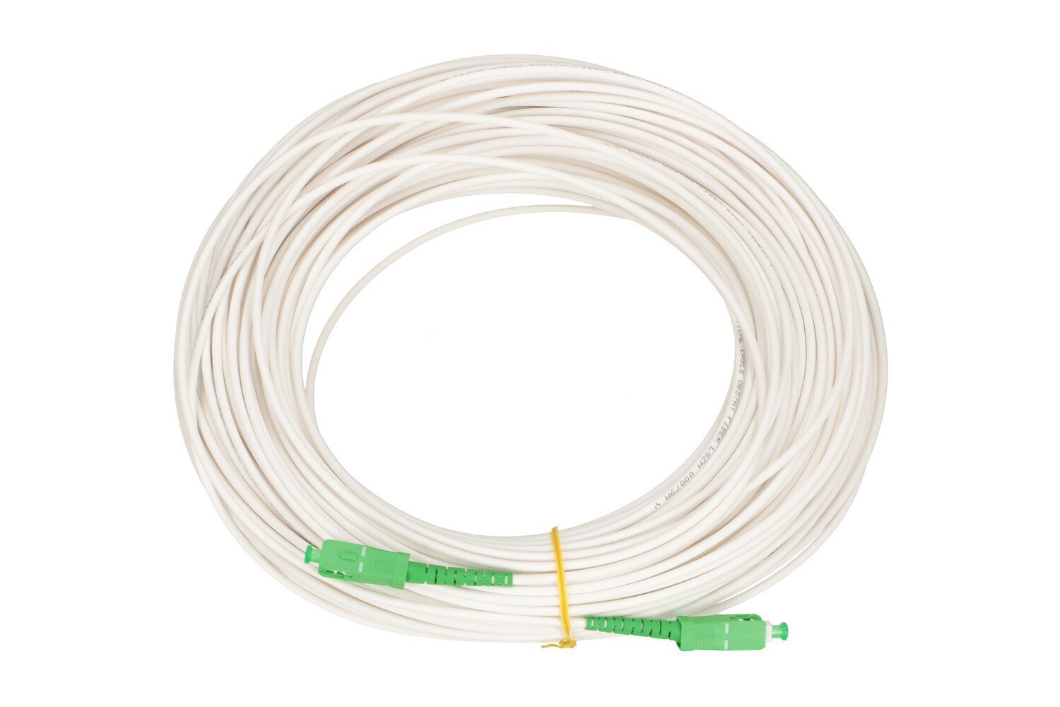 Extralink SC/APC-SC/APC | Patchcord | LSOH, ühe režiimiga, Simplex, G.657A2, 3mm, 10m, valge цена и информация | Kaablid ja juhtmed | kaup24.ee