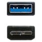 USB 3.0 A-Micro USB B Kaabel NANOCABLE 10.01.110-BK Must hind ja info | Kaablid ja juhtmed | kaup24.ee