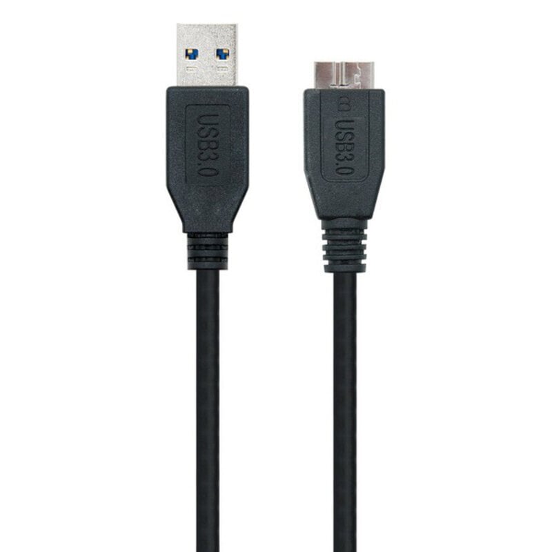 USB 3.0 A-Micro USB B Kaabel NANOCABLE 10.01.110-BK Must hind ja info | Kaablid ja juhtmed | kaup24.ee