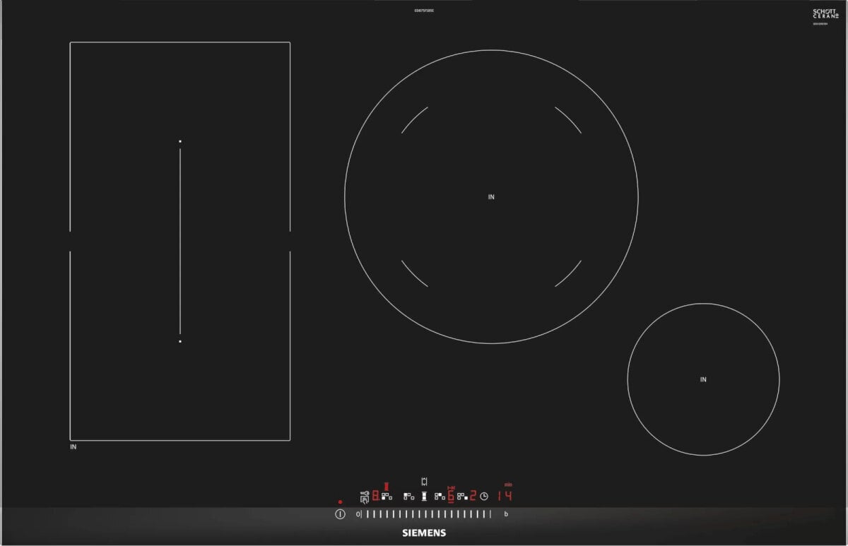Siemens induktsioonpliit ED875FSB5E iQ500, 80 cm цена и информация | Pliidiplaadid | kaup24.ee