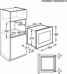 микроволновую печь Aeg MBE2657SEB Чёрный 900 W 26 L цена и информация | Микроволновые печи | kaup24.ee