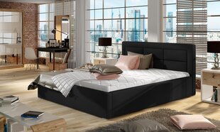 Кровать Rosano MTP, 200x200 см, черная цена и информация | Кровати | kaup24.ee