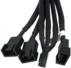 Foobya y kaabel 4 pin pwm 3 x 4 pin pwm 30 cm must hind ja info | Kaablid ja juhtmed | kaup24.ee