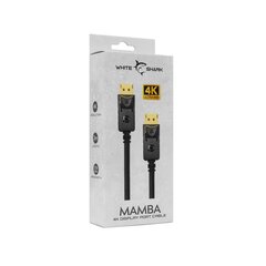 White Shark Кабель White Shark MAMBA DP-DP M/M 2м 4K@60Гц цена и информация | Кабели и провода | kaup24.ee