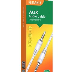 iKaku KSC-451 Aux Jack 3,5 mm pistik kuni 3,5 mm pistik Stereo Audio 2 m kaabel valge hind ja info | Kaablid ja juhtmed | kaup24.ee