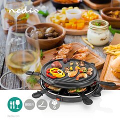 Nedis Gourmet Raclette Grill 6 inimesele ümmargune hind ja info | Kodumasinate lisatarvikud | kaup24.ee