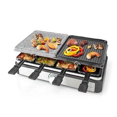 Nedis Gourmette Raclette Kivi/Grill 8le inimest Ristkülik hind ja info | Kodumasinate lisatarvikud | kaup24.ee