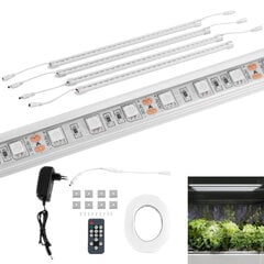 Taimede kasvulamp 120 LED-i 50 cm 20 W 4 tk hõbedane цена и информация | Проращиватели, лампы для растений | kaup24.ee