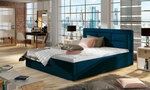 Кровать Rosano MD, 180х200 см, синяя